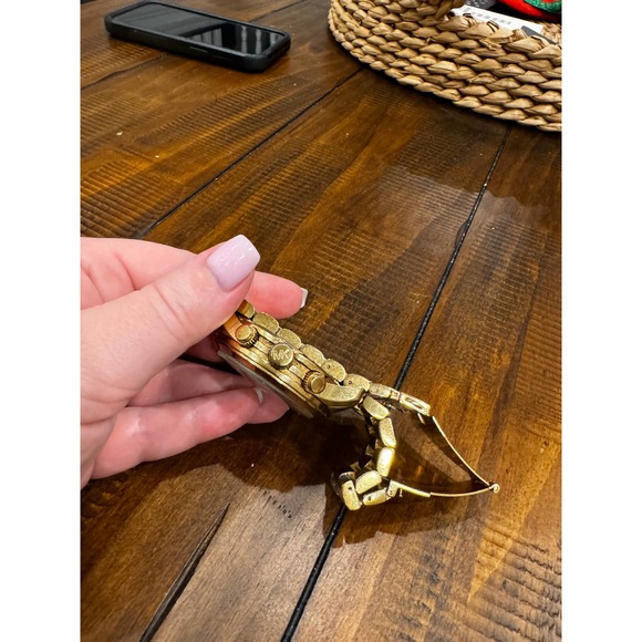 Michael Kors Gold Colored Stainless Steel Watch Model 8077 - Picture 6 of 9